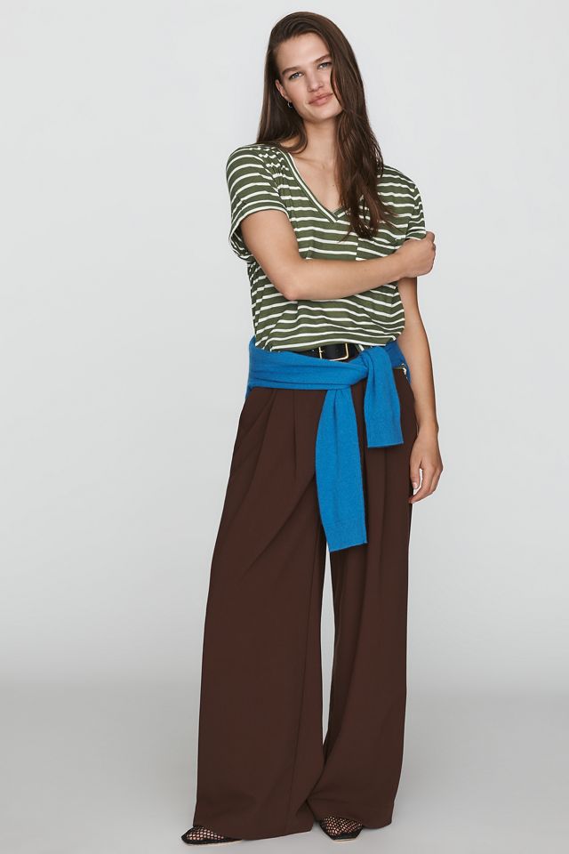Pilcro Quinn Drapey V-Neck Tee #1