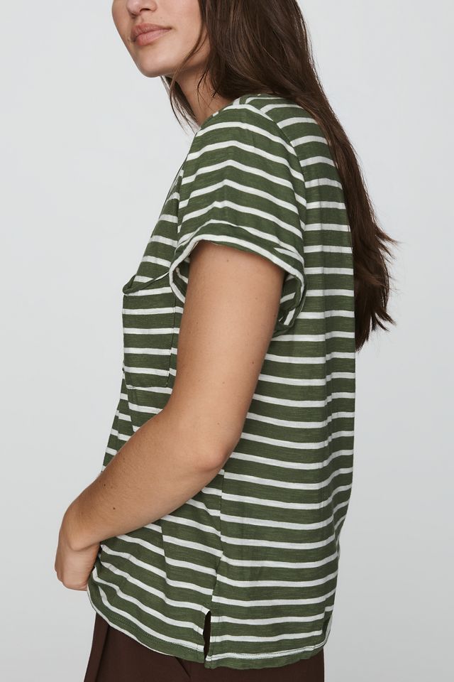 Pilcro Quinn Drapey V-Neck Tee #2