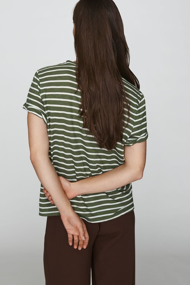Pilcro Quinn Drapey V-Neck Tee #3