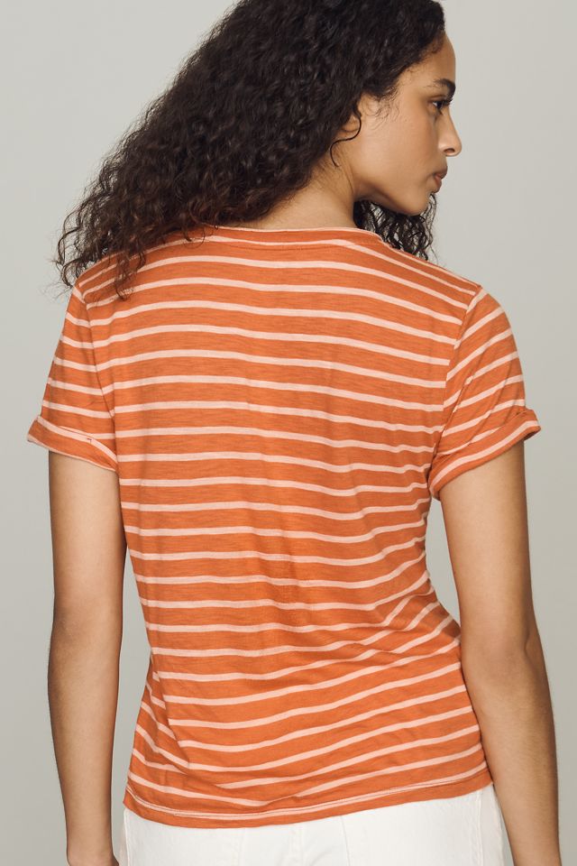 Pilcro Quinn Drapey V-Neck Tee #2