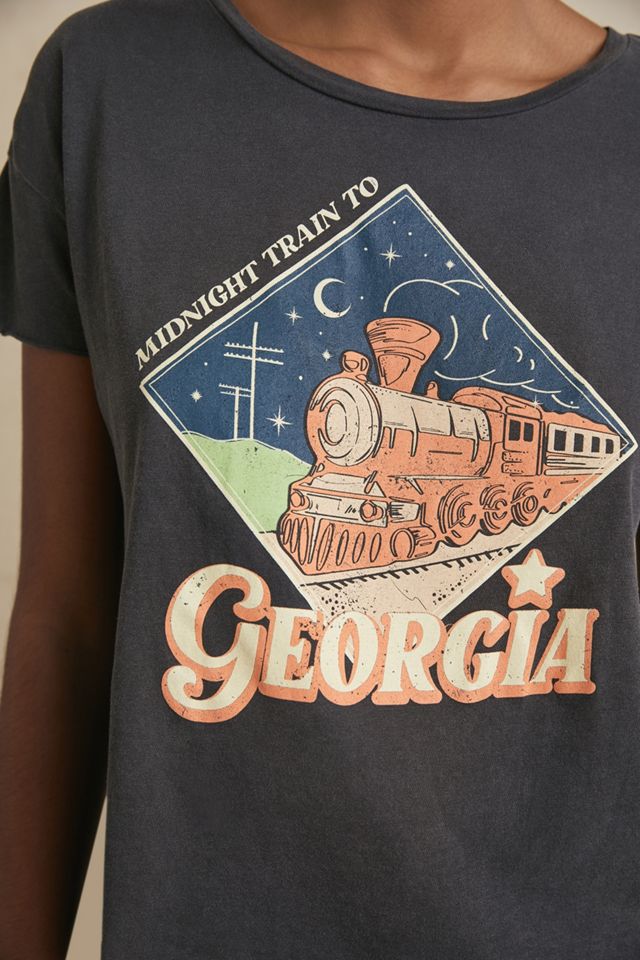 Midnight Rider Train To Georgia Cropped Graphic Tee | Anthropologie UK