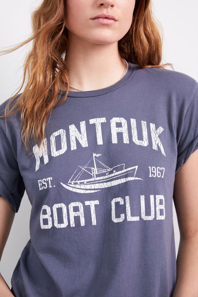 Montauk New York NY Long Sleeve T-Shirt Nautical Boating Design (Unisex) -  Jim Shorts