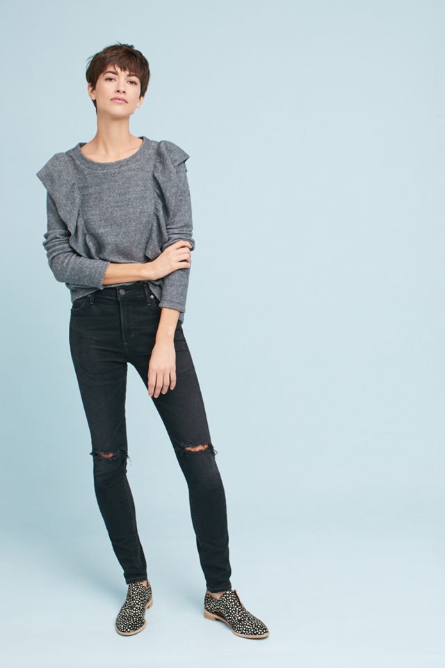 McGuire Ruffled Crew Neck Top #1