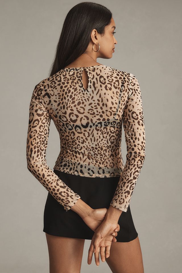 Top de Malla Leopardo Sarah Hann Emma #1
