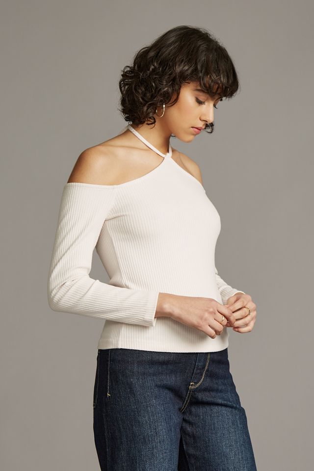 Ruby Ribbed Halter-Neck Top | Anthropologie UK