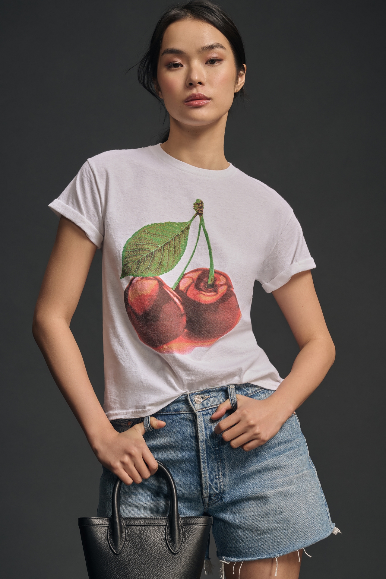 By Anthropologie Cherry Graphic Tee