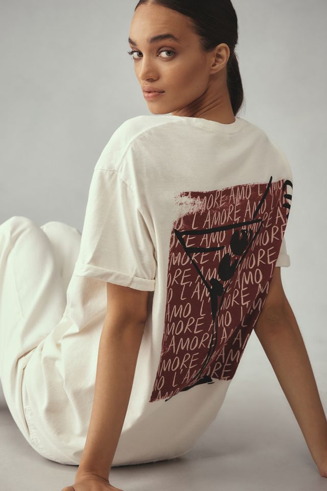 By Anthropologie Cin Cin Martini Graphic Tee #1