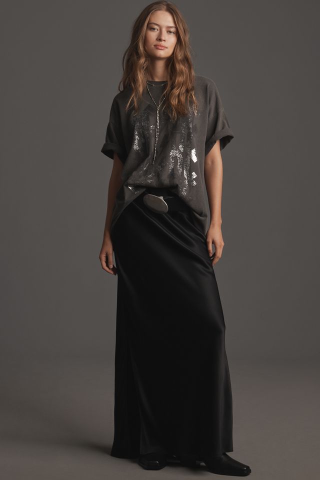 By Anthropologie AC/DC Metallic Graphic Tee #2