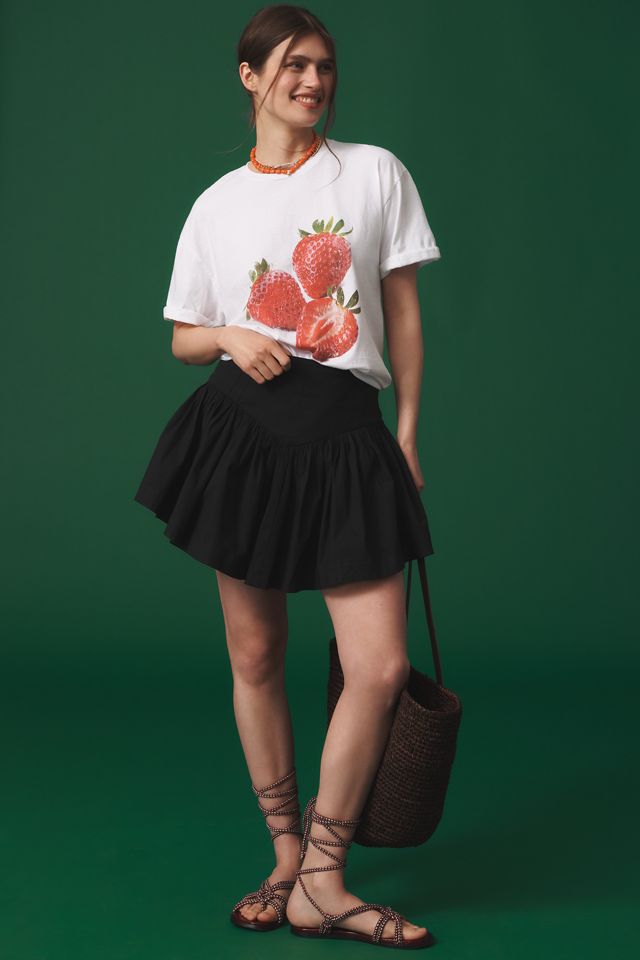 By Anthropologie Three Strawberries Tee #3