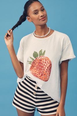 Midnight Rider Strawberry Cake Tee | Anthropologie