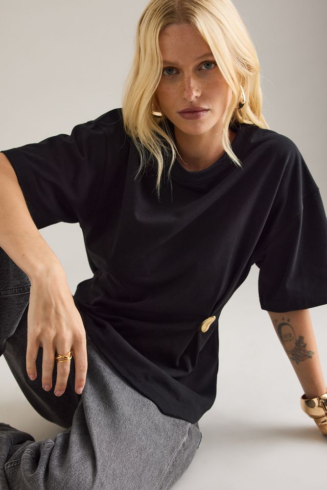 By Anthropologie Waisted Hardware T-Shirt #3