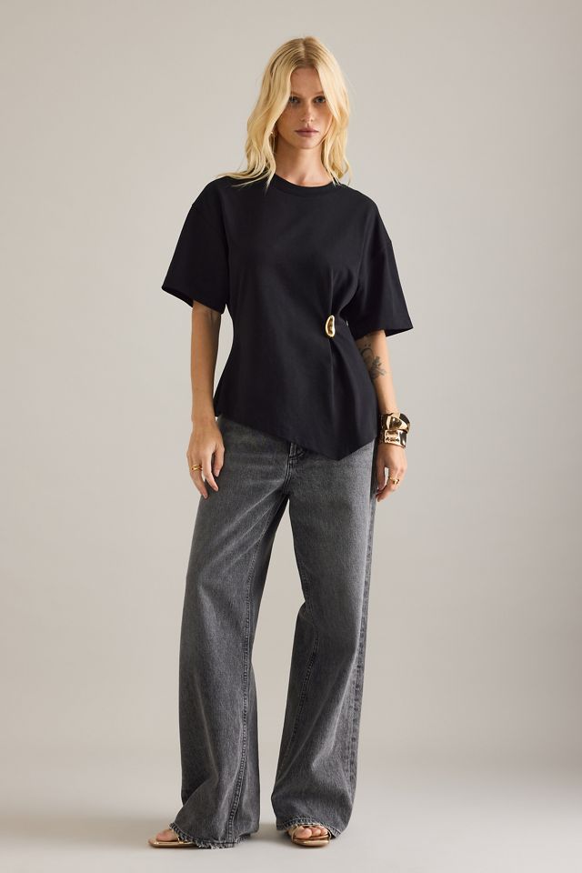 By Anthropologie Waisted Hardware T-Shirt #2