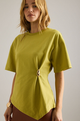 By Anthropologie Waisted Hardware T-Shirt