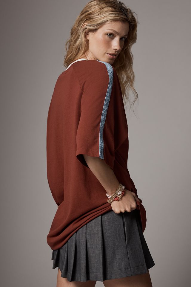 By Anthropologie Oversized Sporty Tee #1