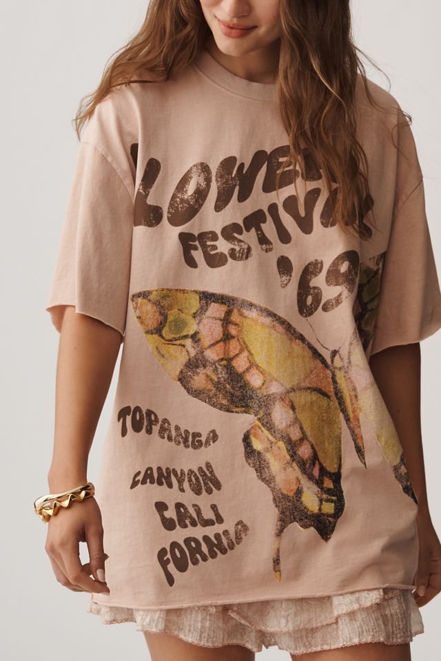 By Anthropologie Oversized Flower Festival Graphic Tee #1