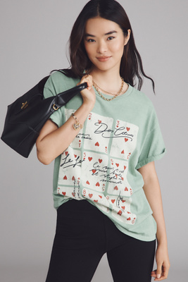 By Anthropologie Game Night Tee In Green