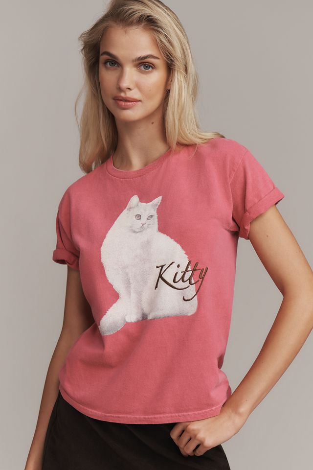By Anthropologie French Cat Graphic Tee #1