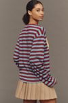 By Anthropologie Long-Sleeve Stripe City Top