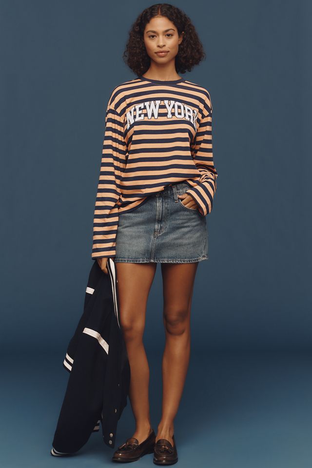By Anthropologie Long-Sleeve Stripe City Top #3