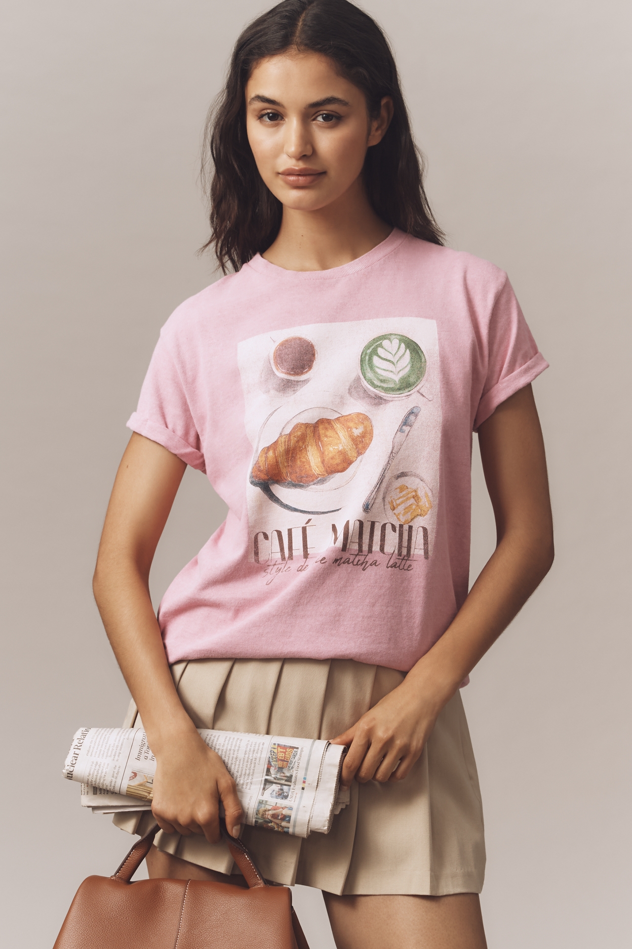 By Anthropologie Café Matcha Graphic Tee