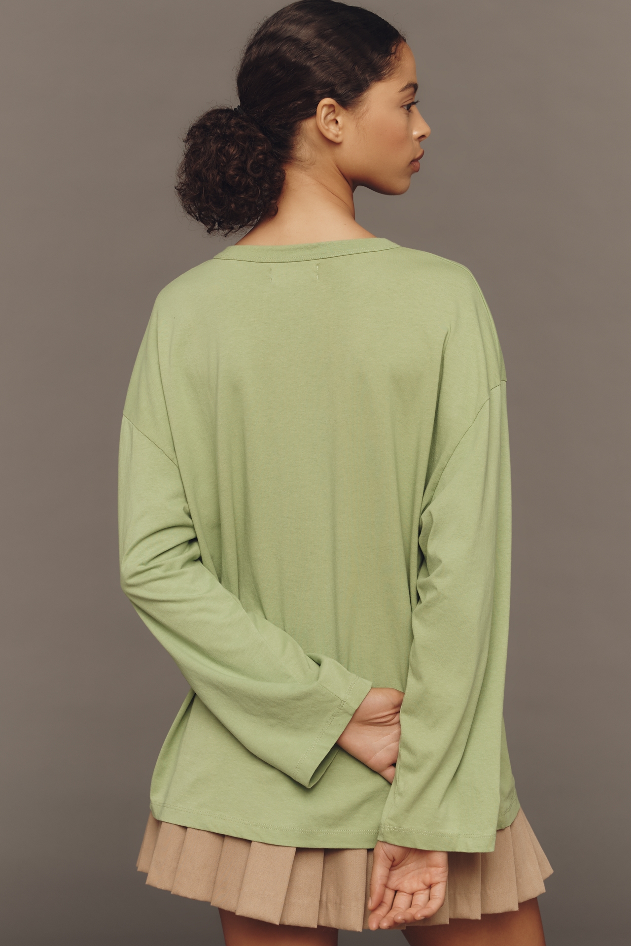 By Anthropologie Lace City Graphic Sweatshirt