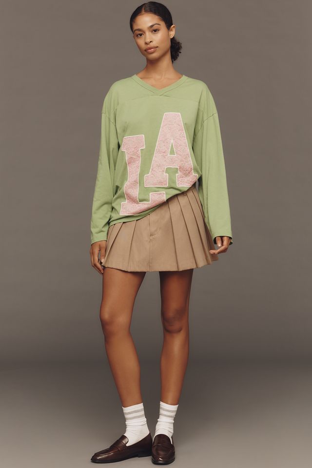 By Anthropologie Lace City Graphic Sweatshirt #3