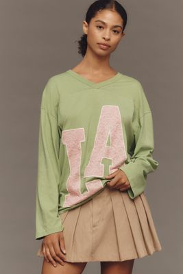 By Anthropologie Lace City Graphic Sweatshirt