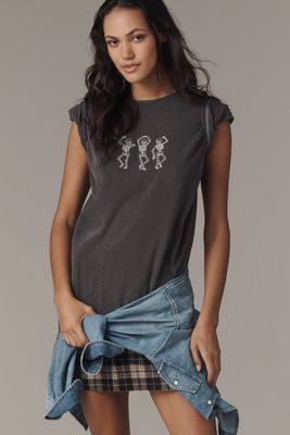 By Anthropologie Skeleton Boyfriend Tee
