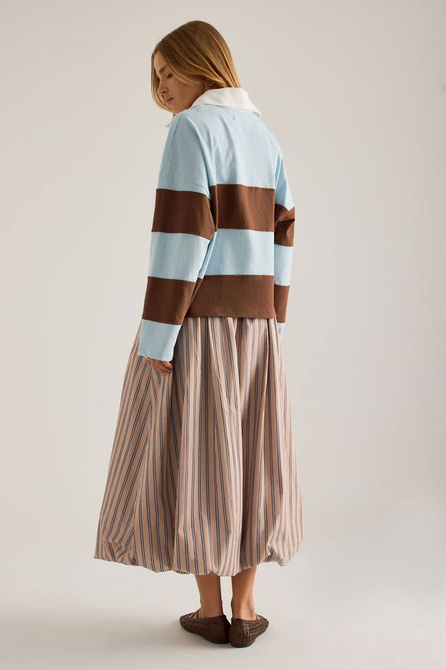 By Anthropologie Gestreiftes Rugby-Oberteil #5