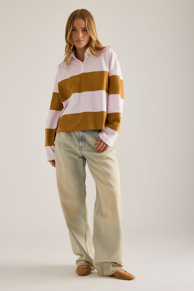 By Anthropologie Striped Rugby Top #1