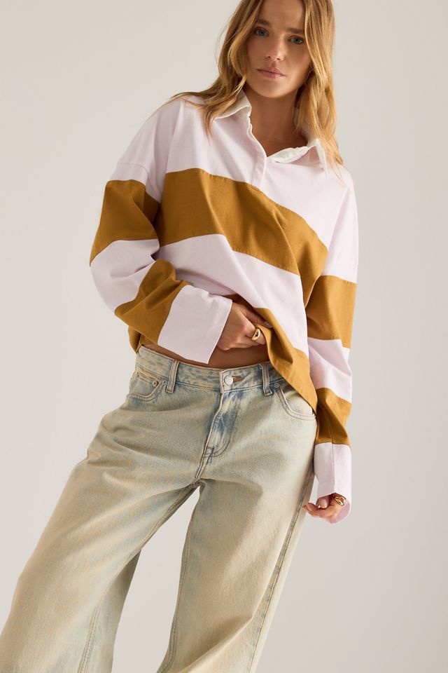 By Anthropologie Striped Rugby Top #2