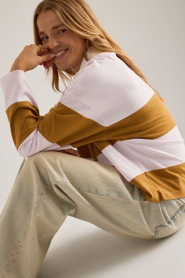 By Anthropologie Striped Rugby Top #4