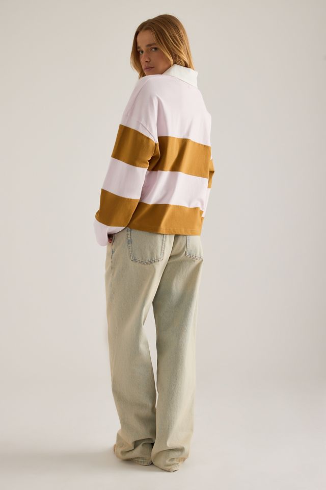 By Anthropologie Striped Rugby Top #5