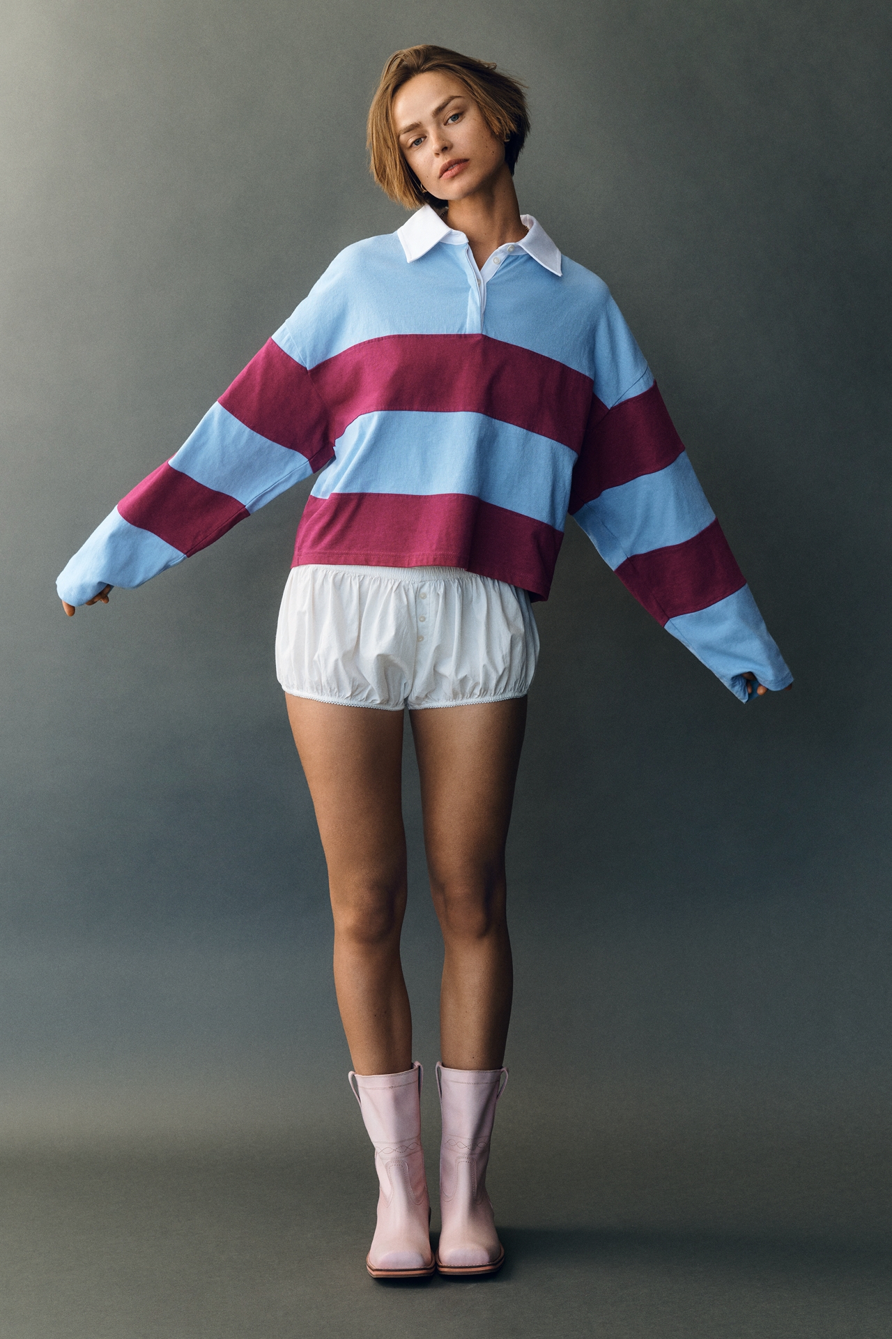 Post Fashion x Anthropologie Striped Rugby Top