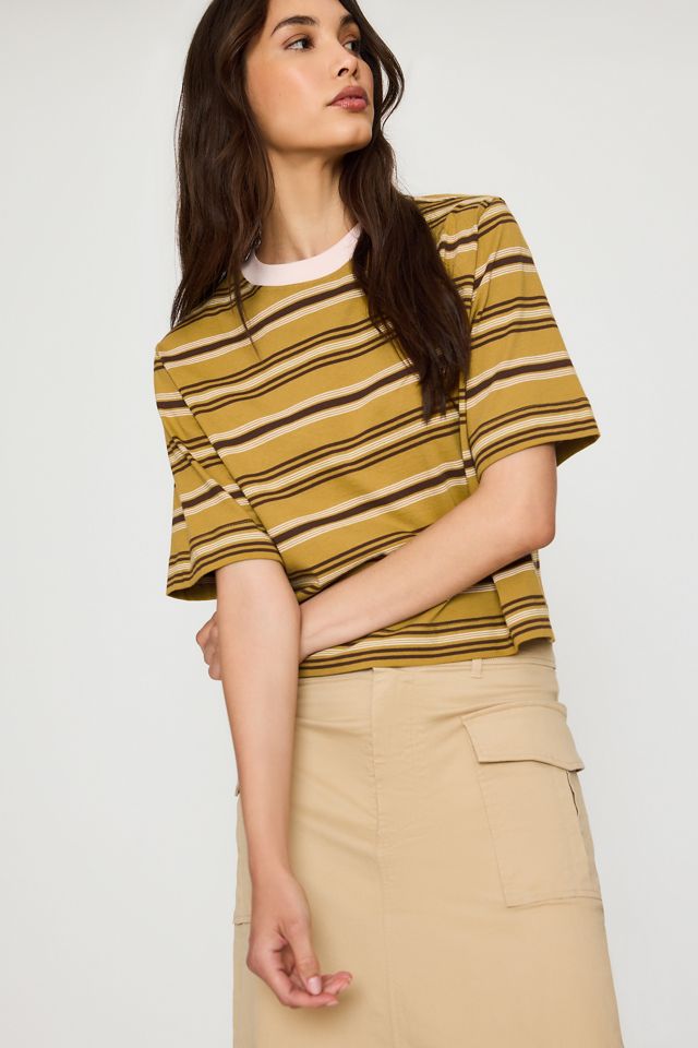 By Anthropologie Boxy Stripe T-Shirt #3