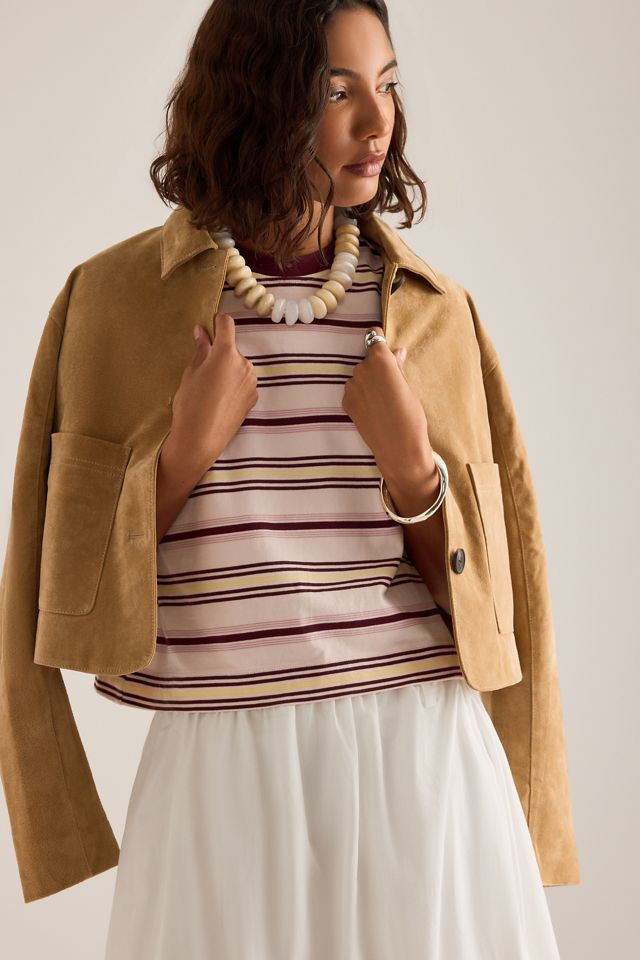 T-shirt ample à rayures By Anthropologie #2