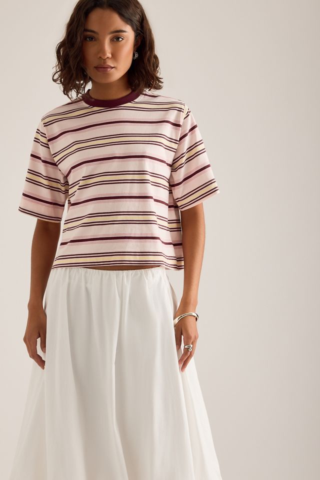 T-shirt ample à rayures By Anthropologie #3
