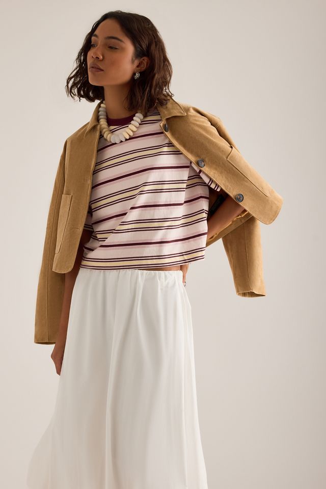 T-shirt ample à rayures By Anthropologie #4