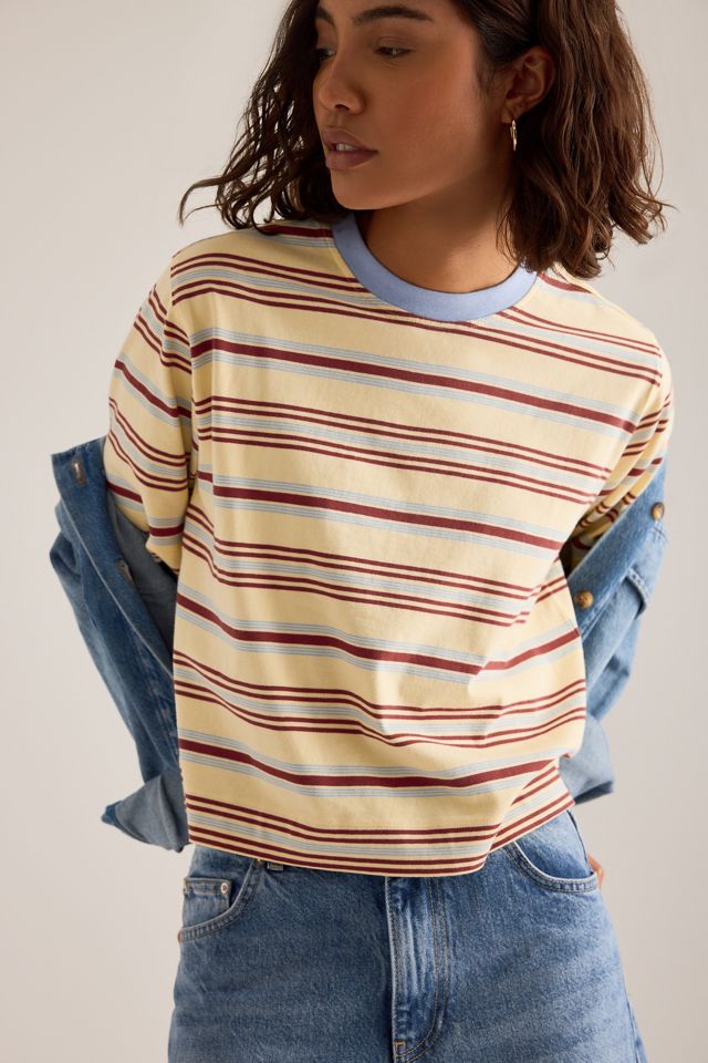 By Anthropologie Boxy Stripe T-Shirt #3