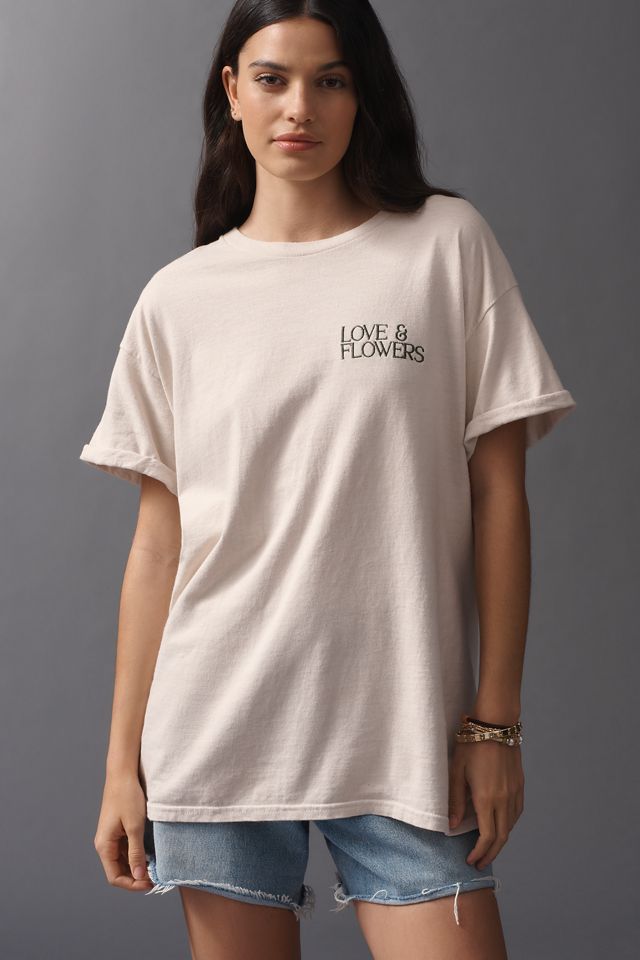 By Anthropologie Love & Flowers Cotton Tee #4