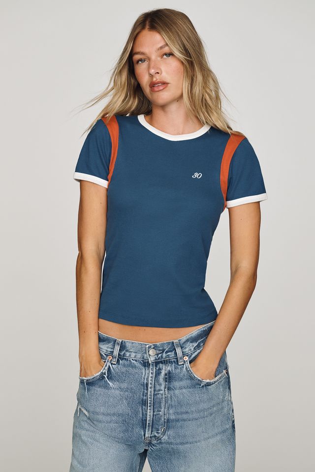 By Anthropologie 100% Cotton Sporty Baby Tee #1