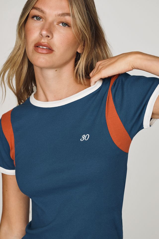 By Anthropologie 100% Cotton Sporty Baby Tee #2