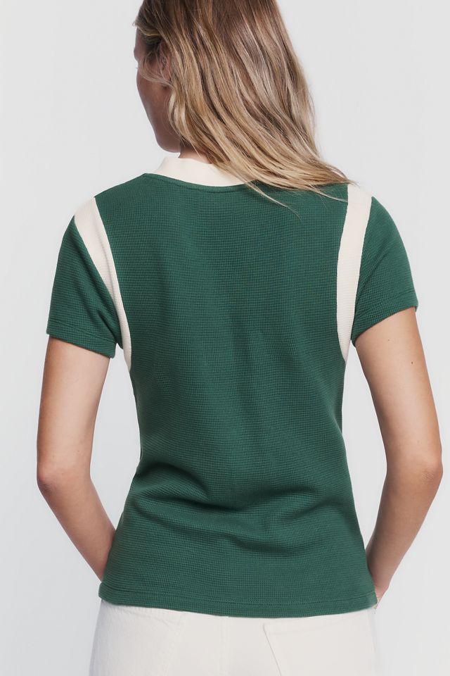 By Anthropologie 100% Cotton Waffle Top #1