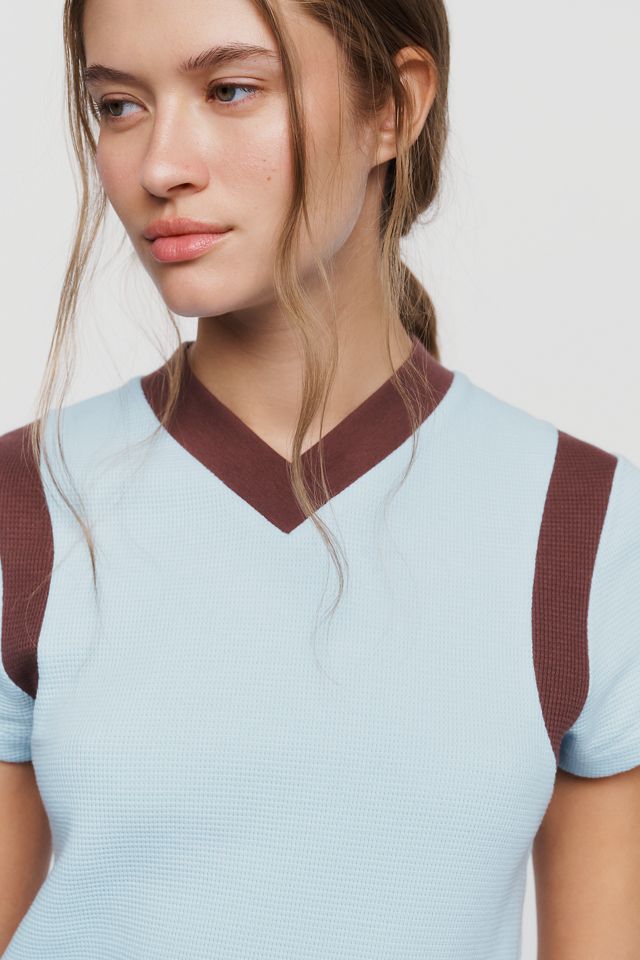 By Anthropologie 100% Cotton Waffle Top #1