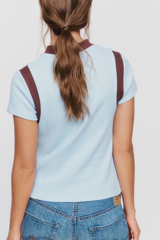 By Anthropologie 100% Cotton Waffle Top #3