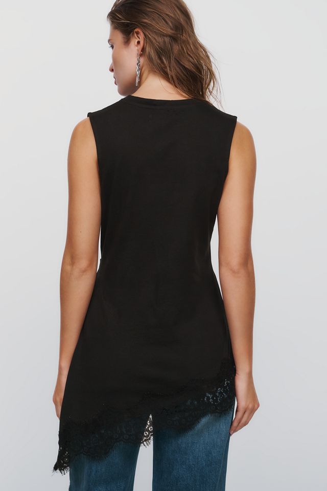 By Anthropologie 100% Cotton Lace Asymmetrical Tunic #3