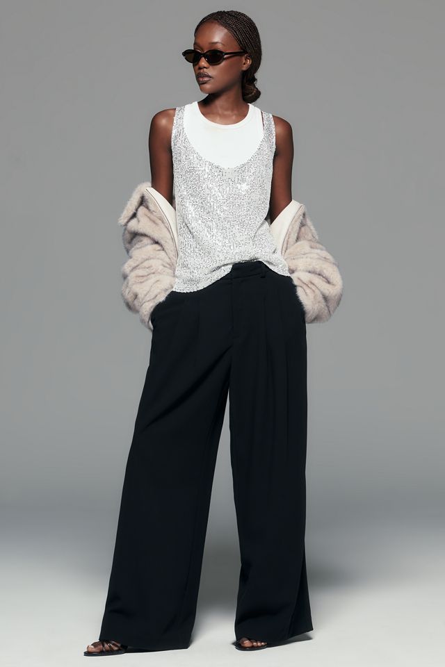 Pilcro Sequined Twofer Tank #3