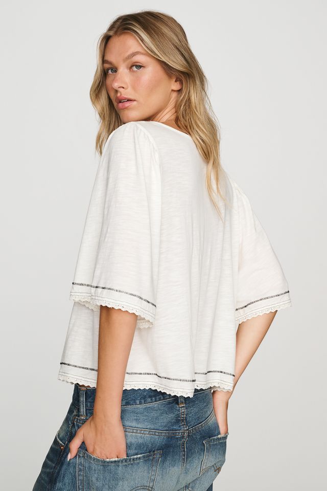 Pilcro Flutter-Sleeve Swing Blouse #3