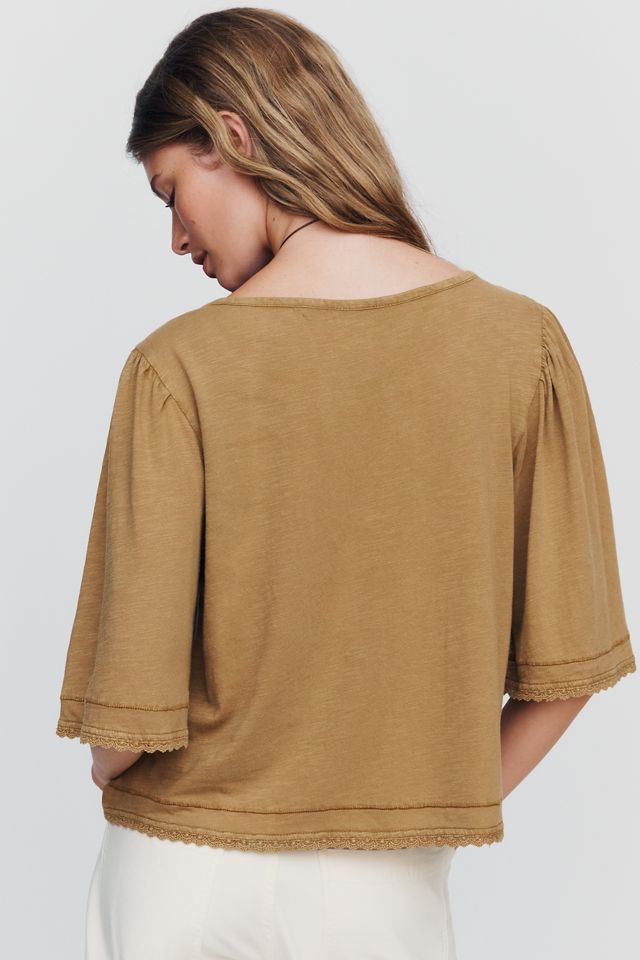 Pilcro Flutter-Sleeve Swing Blouse #3