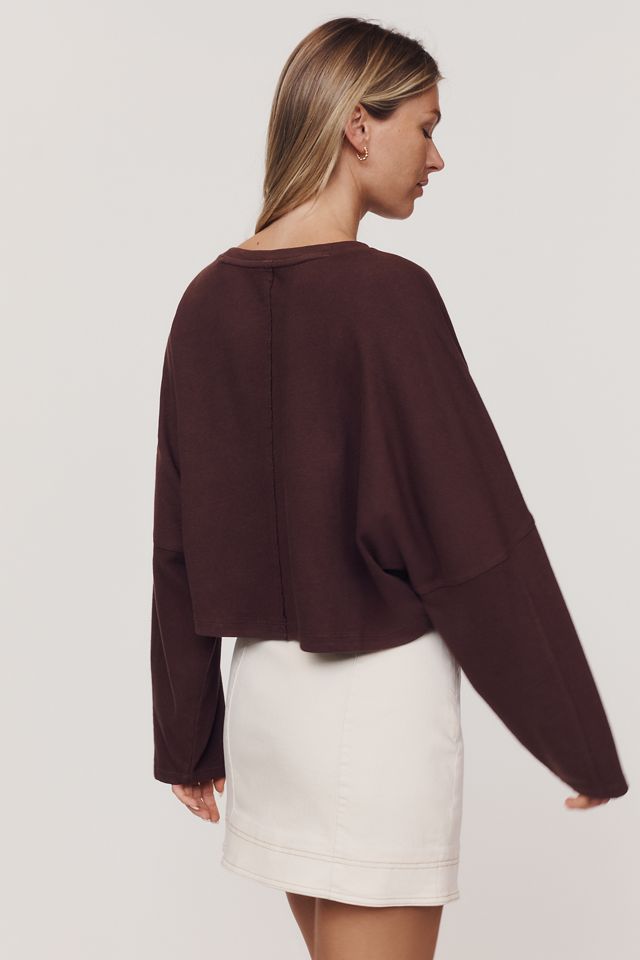 Pilcro 100% Cotton Cropped Long-Sleeve Top #2